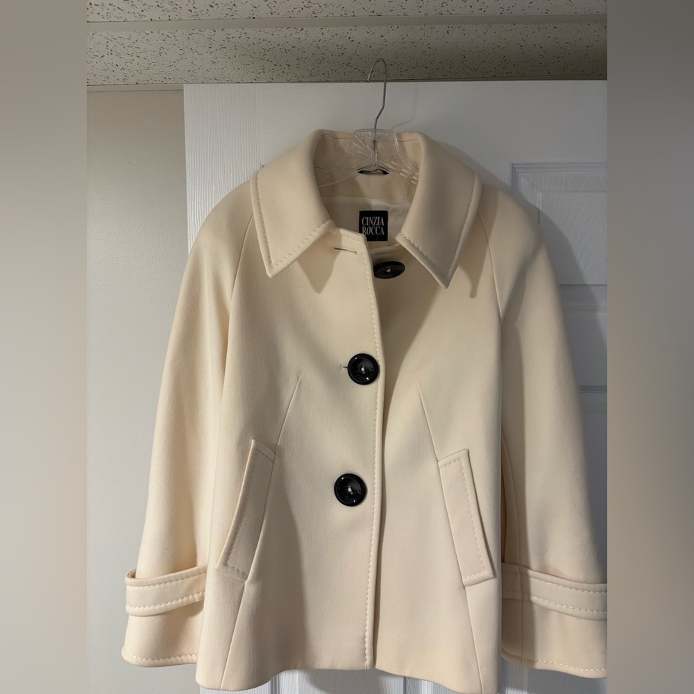 Cinzia Rocca Icons Cream Trench Coat